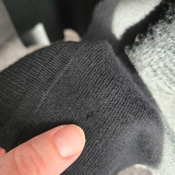 Lululemon Sit in Lotus Wrap Merino Wool open front cardigan Black Size 2 - Picture 3 of 16